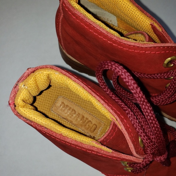 Durango Red Suede Chukka Heeled Lace Up Square To… - Picture 4 of 8